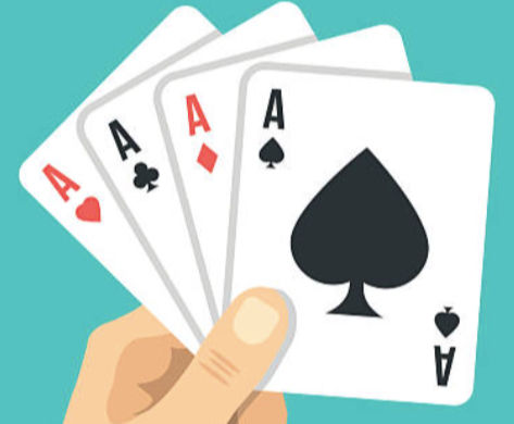 A cartoon image of playing cards.