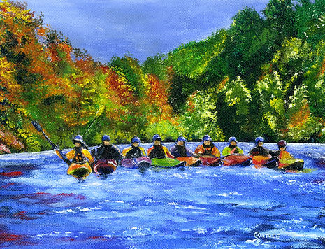 Kayakers on the Water