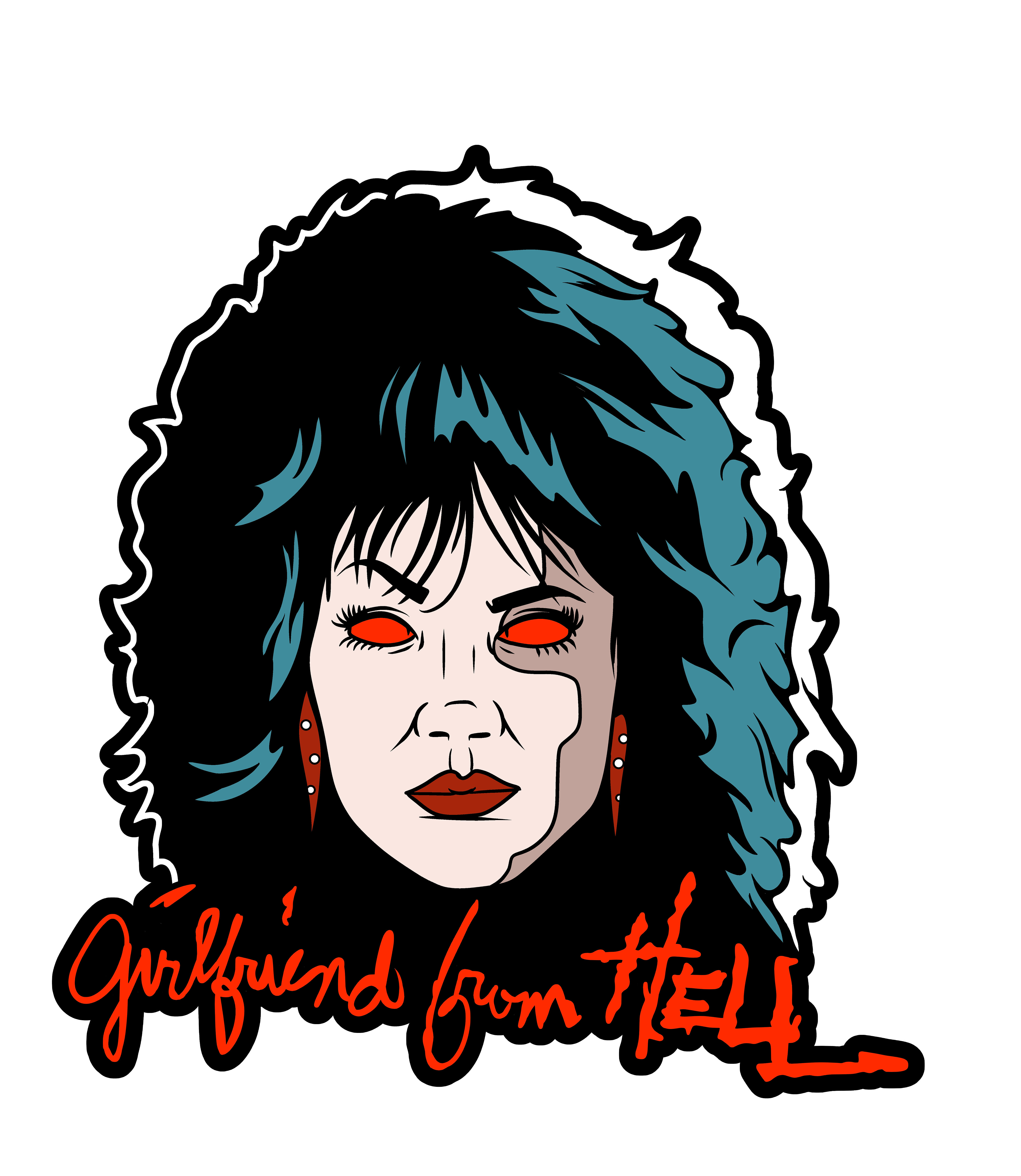 Girlfriend From Hell enamel pin #2