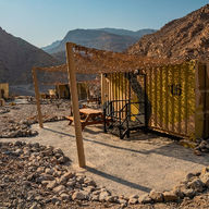 Zakwaterowanie, Bear Gryll's Explorers Camp, Ras Al Khaimah, ZEA, Adventurous Camel