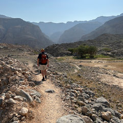 Trekking w górach Hajar, Ras Al Khaimah, ZEA, Adventurous Camel