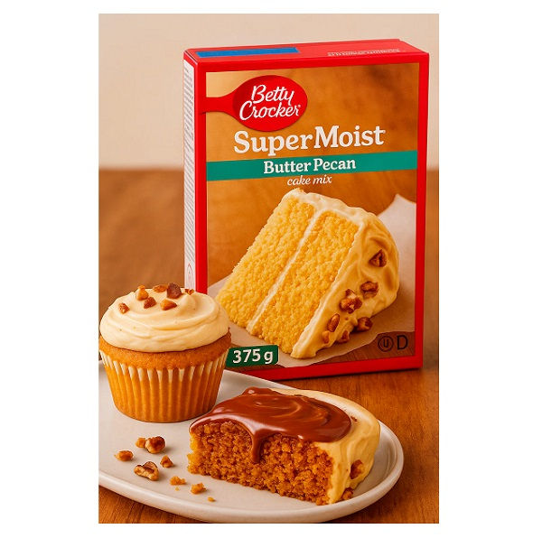 BETTY CROCKER SUPERMOIST BUTTER PECAN CAKE MIX PREPARATO PER TORTA BURRO E PECAN