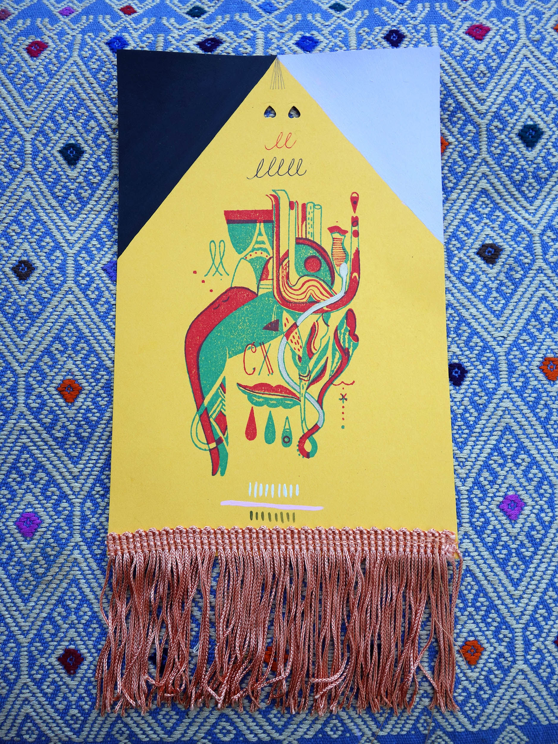 luv letter print // goldenrod