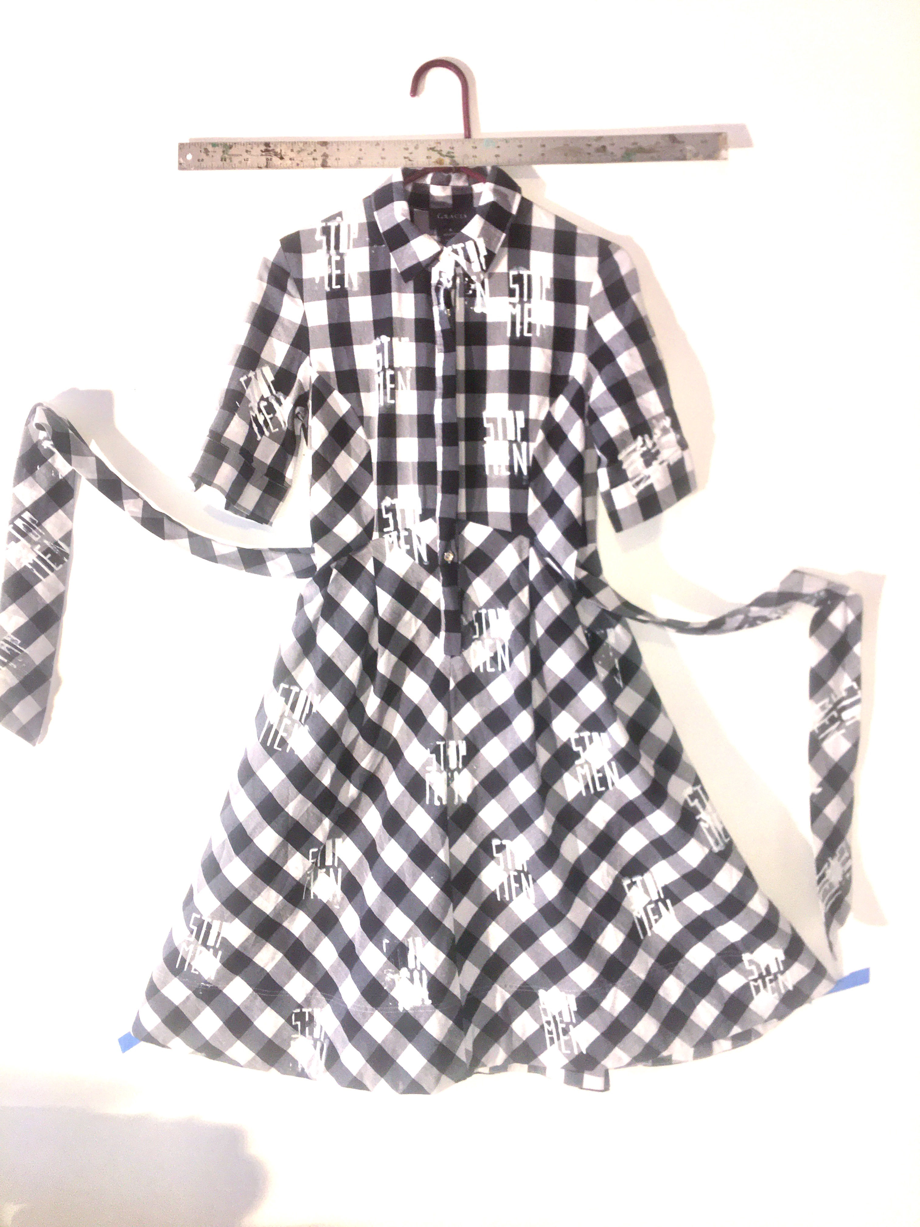 Blk & White Plaid Dress
