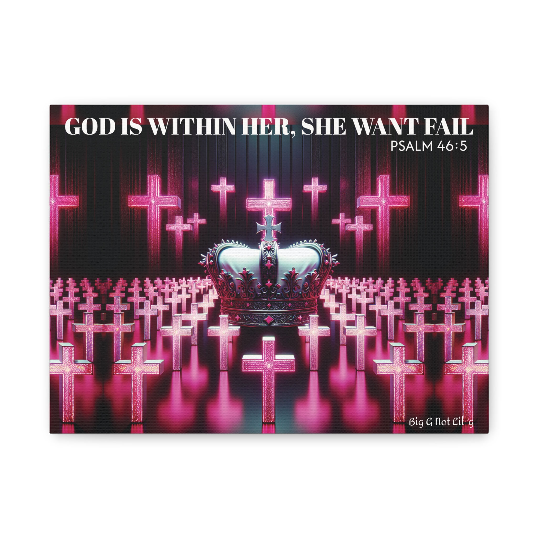 Modern Wall Art Crowned Faith Matte Canvas