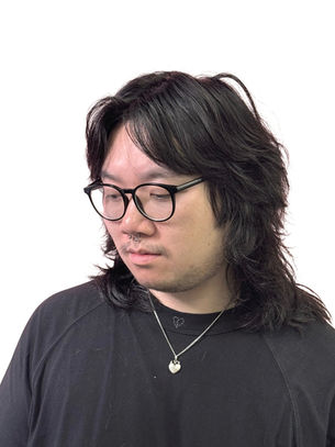 Coupe de cheveux mi-longue et dégradée, unisexe