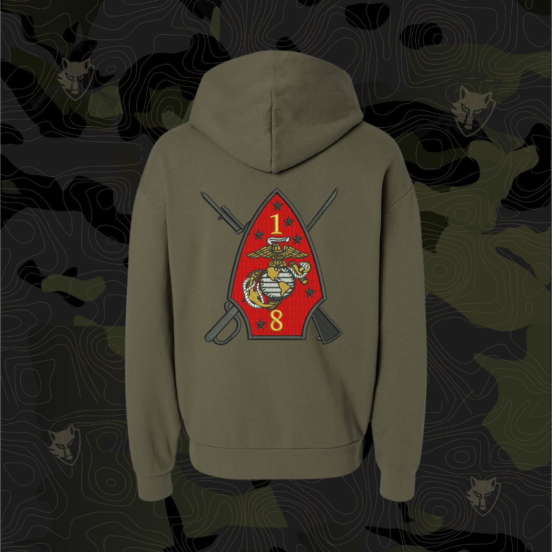 1/8 Embroidered Hoodie