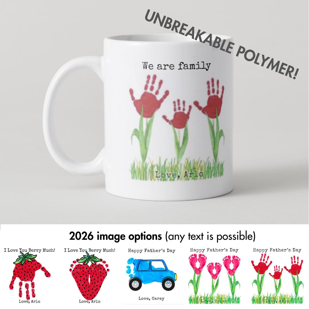 Child custom handprint mug
