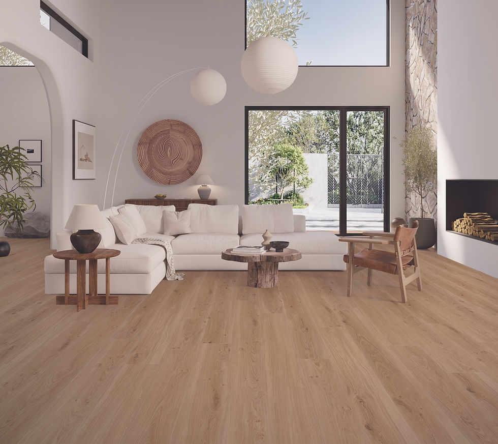 Skyline Collection — classic long planks (180 x 1524mm) in 8 natural oak tones, with Valinge 5G click locks
