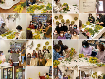 「ミモザリース作り」ありがとうございました