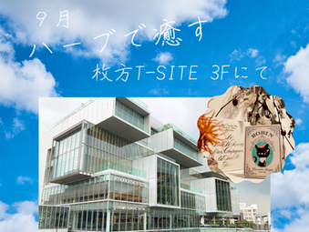 9月~フェア「ハーブで癒す」参加します!枚方 T-SITE 蔦屋書店