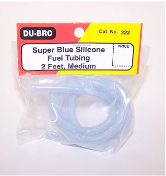 DuBro Nitro Line Silicone Fuel Tubing in Blue (2').[DUB2235 DuBro Nitro Line Silicone Fuel Tubing in Blue (2').[DUB2235