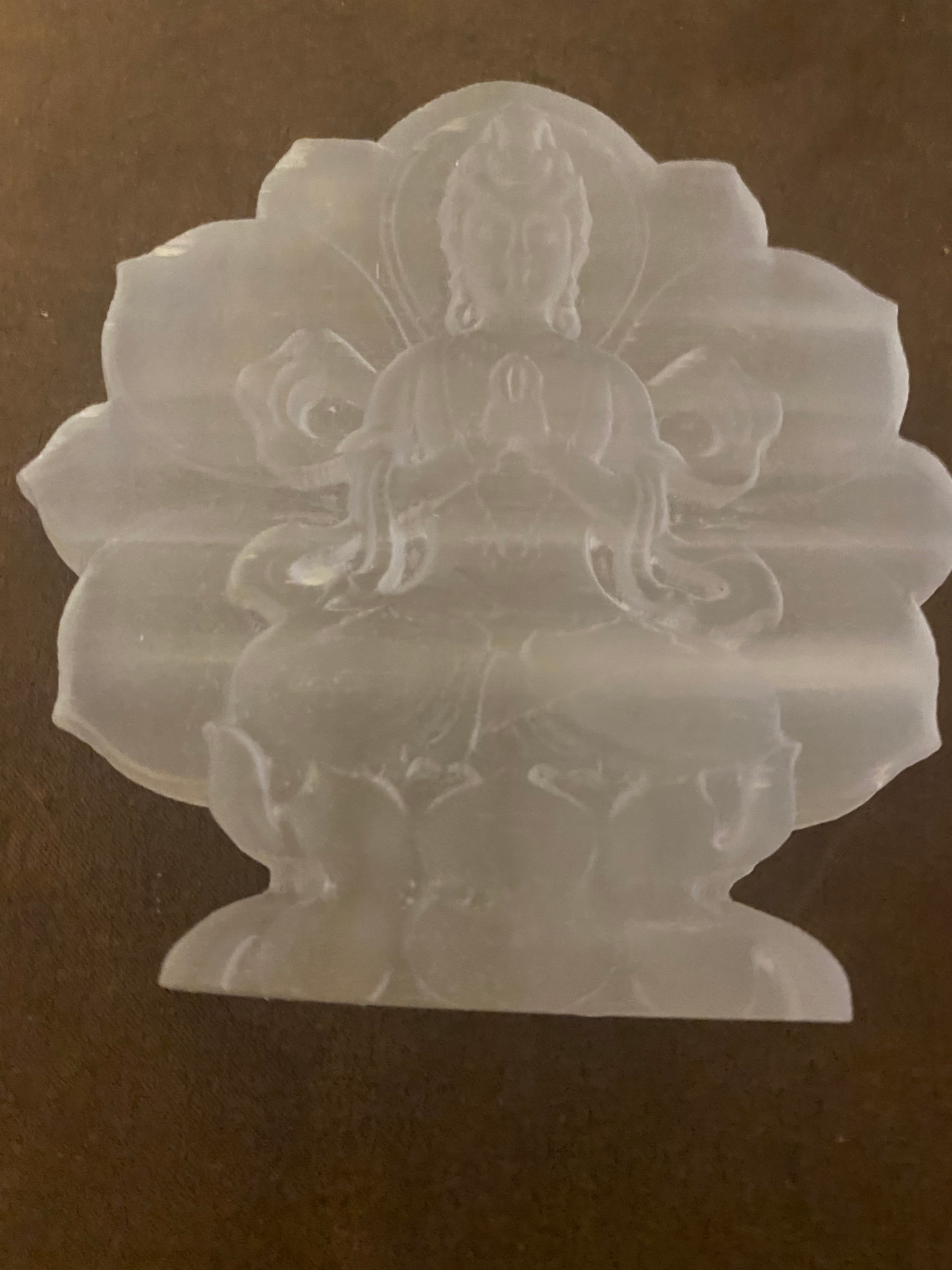 Clear Quartz BUDDAH Figurine