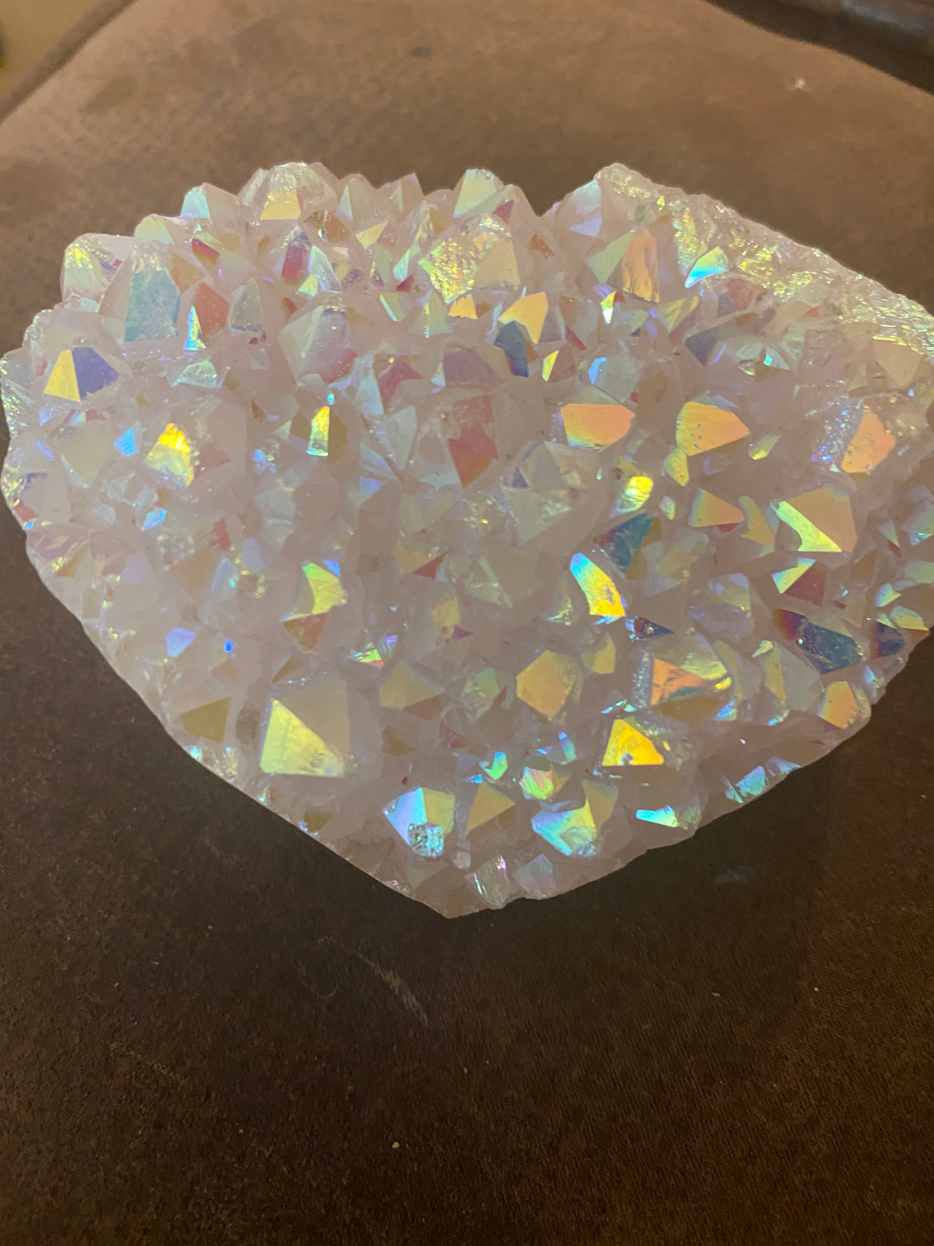 Aqua Aura Heart Cluster