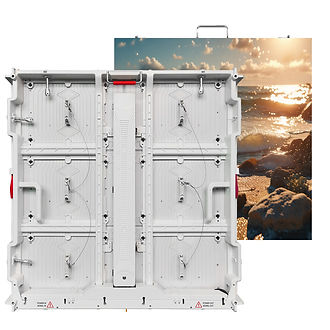 Auto-dimming system interface for LED displays, optimizing power usage based on real-time ambient light levels.