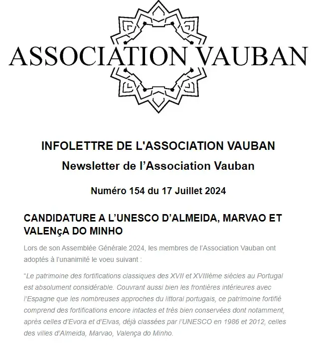 Demande d'inscription des Forteresses de la Raia à l'UNESCO : Almeida, Marvão et Valença do Minho à l'honneur