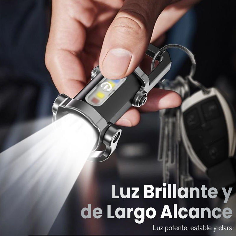 Thumbnail: Linterna portátil recargable y brillante para llavero
