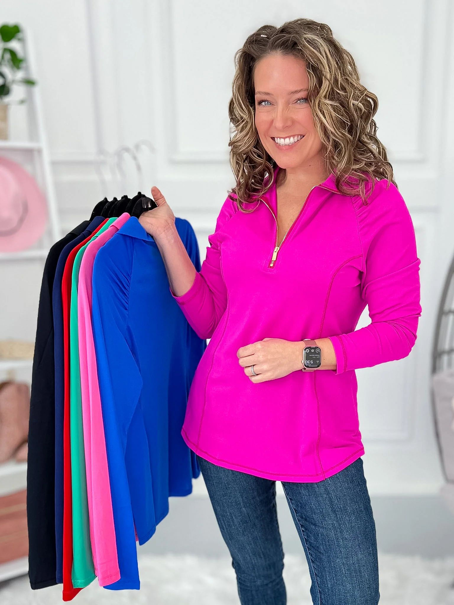 Forward Focus Quarter Zip Top – Resort to Style