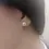 Miniature : pearl earrings silver stud 8mm white