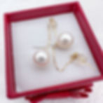 dangle pearl earrings 1.5-inch white