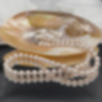pearl necklace white 7-8mm on shell