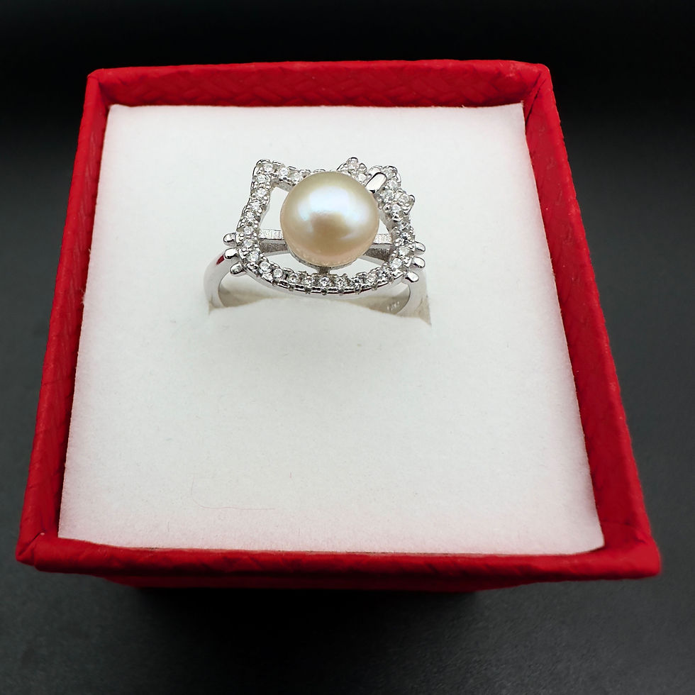 Miniatura: pearl ring 14 pink