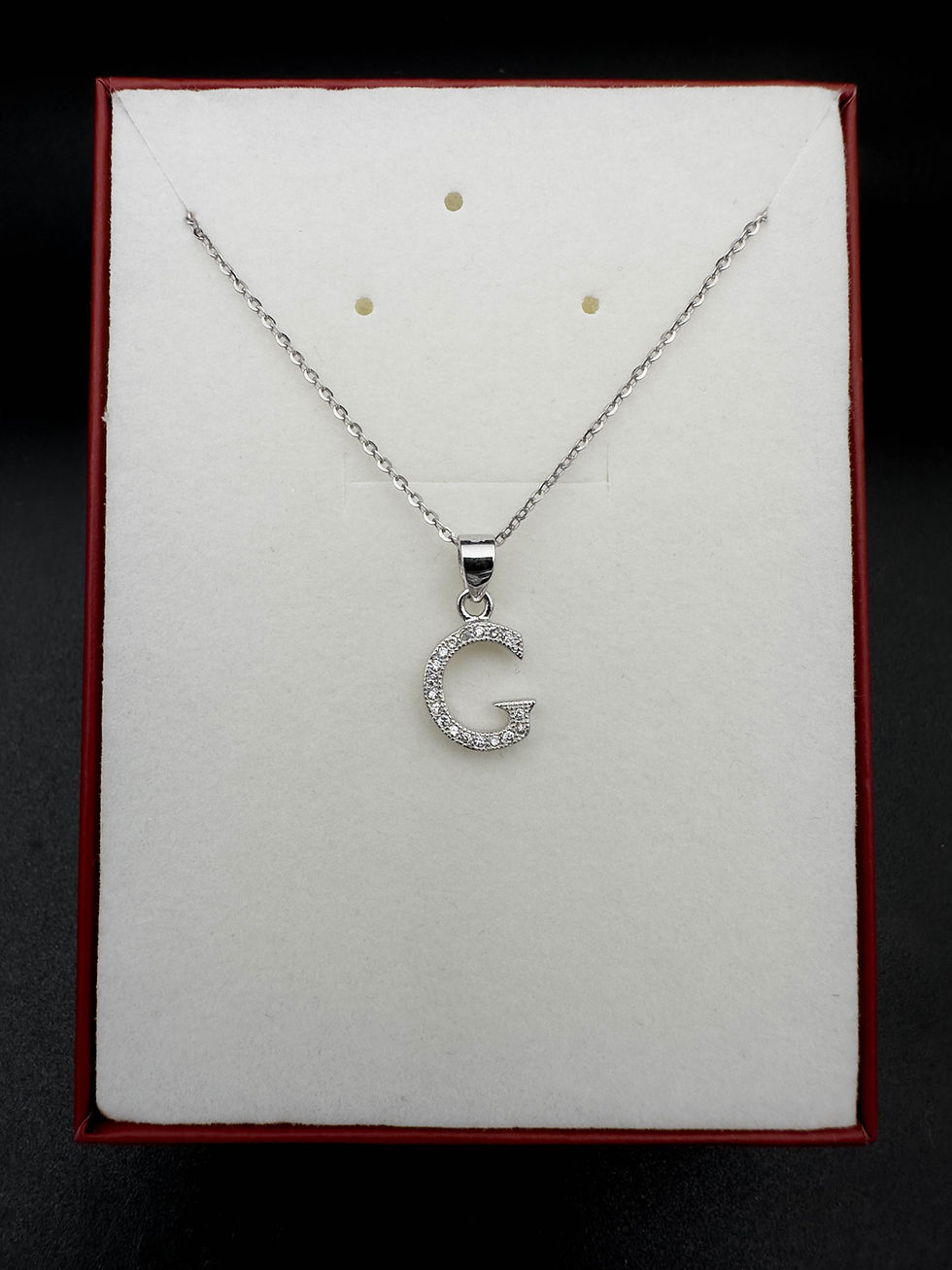 Miniature : Letter G Silver Necklace