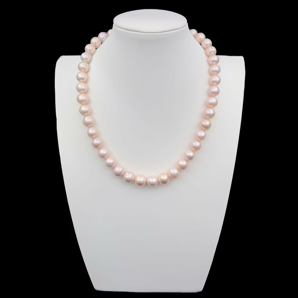 Miniatura: Set collana a filo singolo con perle da 10-11 mm