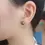 Miniature : pearl earrings silver stud 9mm black