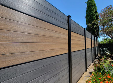 eco fence, privacy fence, modern fence, composite wood fence, san diego, best composite wood fence
