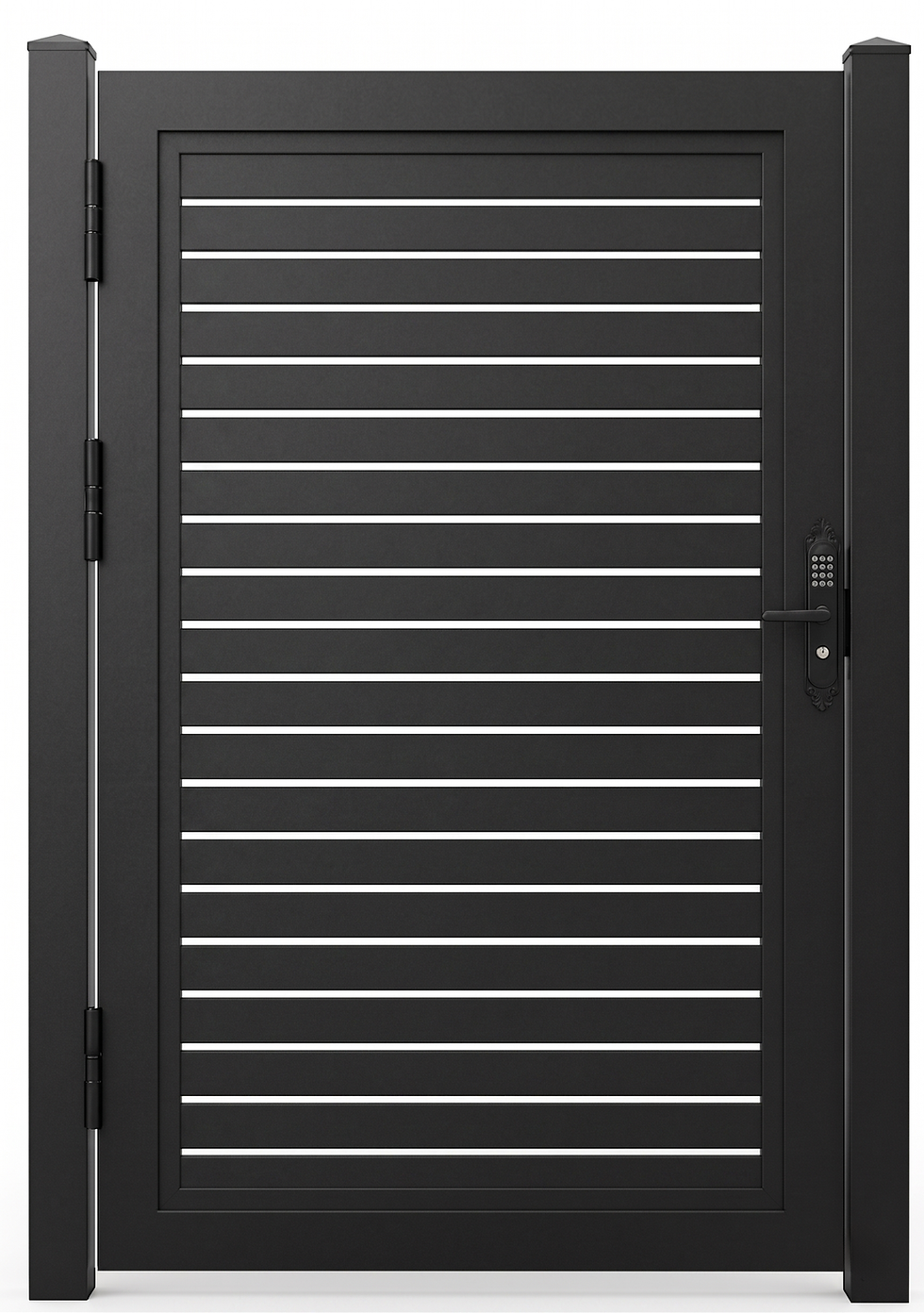 Thumbnail: Aluminum Pedestrian Gate with 2" Boards