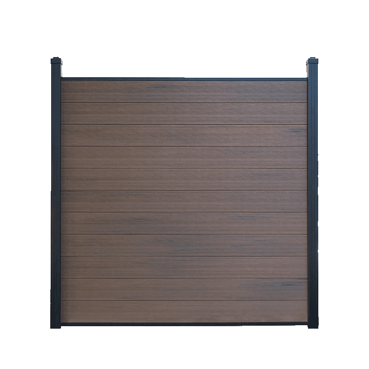 composite fence board fence set brown