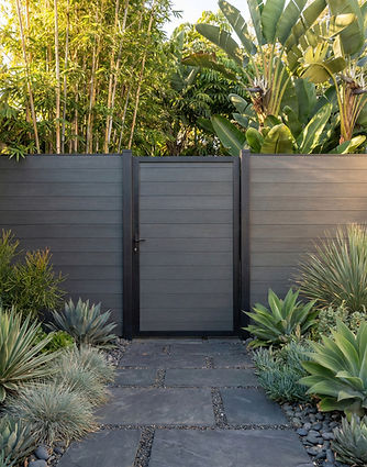 the eco fence pedestrian gate charcoal
