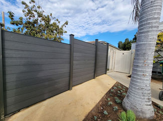 eco fence, privacy fence, modern fence, composite wood fence, san diego, best composite wood fence