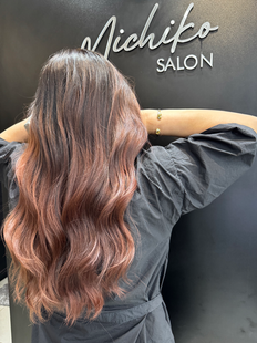 balayage result Michiko Salon,