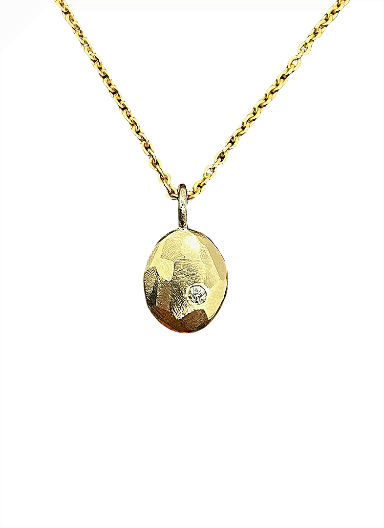 Thumbnail: GOLD ROCK Diamond Pendant