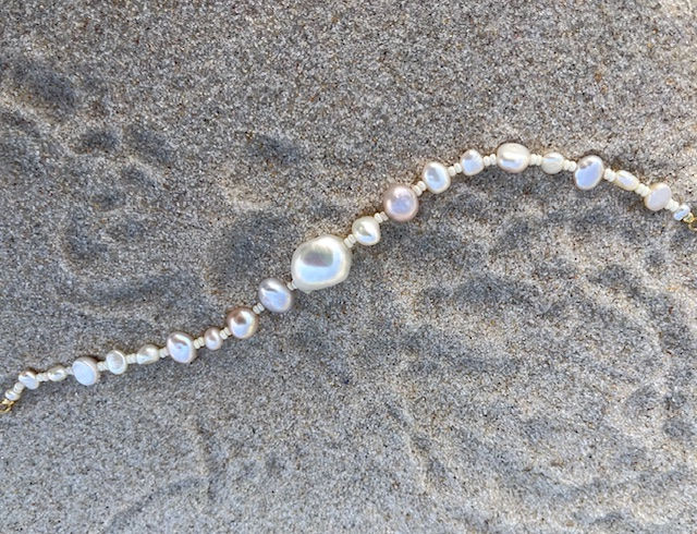 Thumbnail: White Thalassa Pearl Bracelet