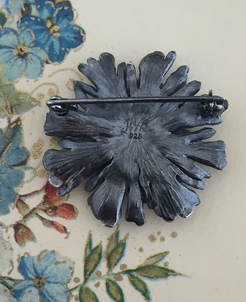 Thumbnail: Scabiosa Wild Flower Brooch