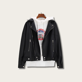Buy Leather Bomber Jacket | Bomber Leather Jacket - Ruemood