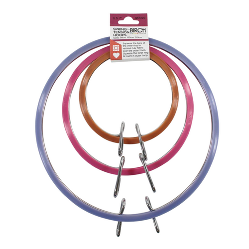 Nylon Hoop Spring Spring Tension Hoop 3 pack 3, 5, 7