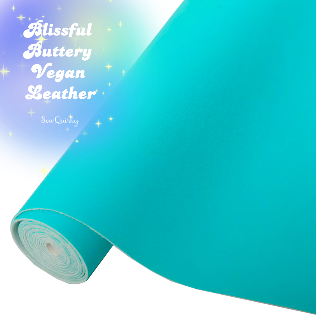 Blissful Buttery Vegan Leather - Icey Aqua