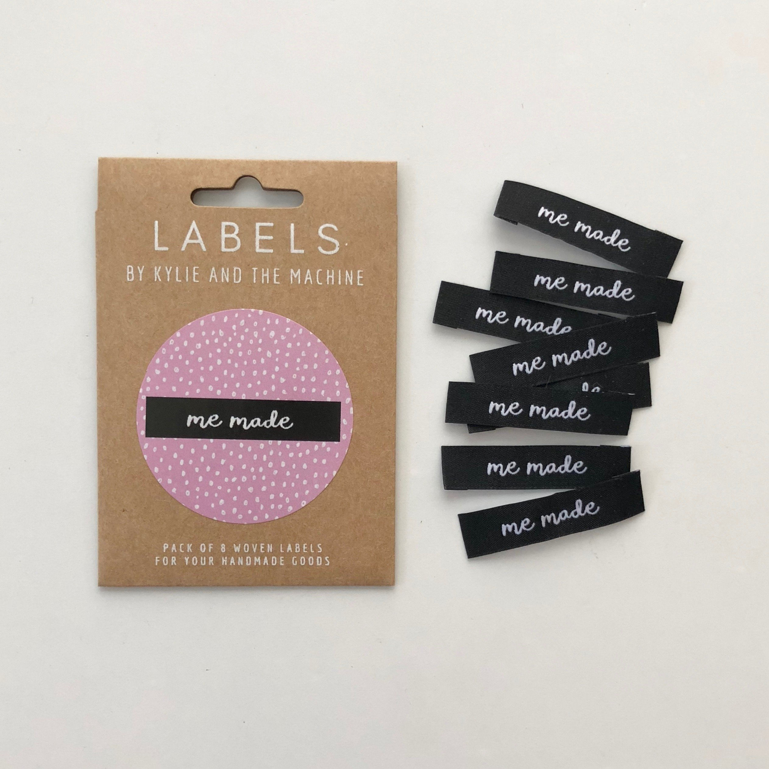 "ME MADE" Woven Labels 8 Pack