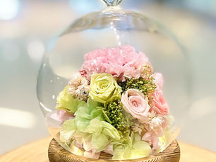 Preserved Flowers in Glass Dome