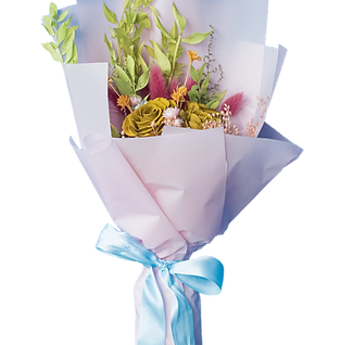 3 Preserved Citron Yellow Rose Bouquet Delivery SG