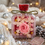 Thumbnail: Classic Square Blooms in a Bottle: Pink Preserved Flowers