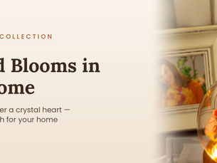 SKfleur Autumn preserved flowers collection banner with a glass dome of preserved carnations and roses
