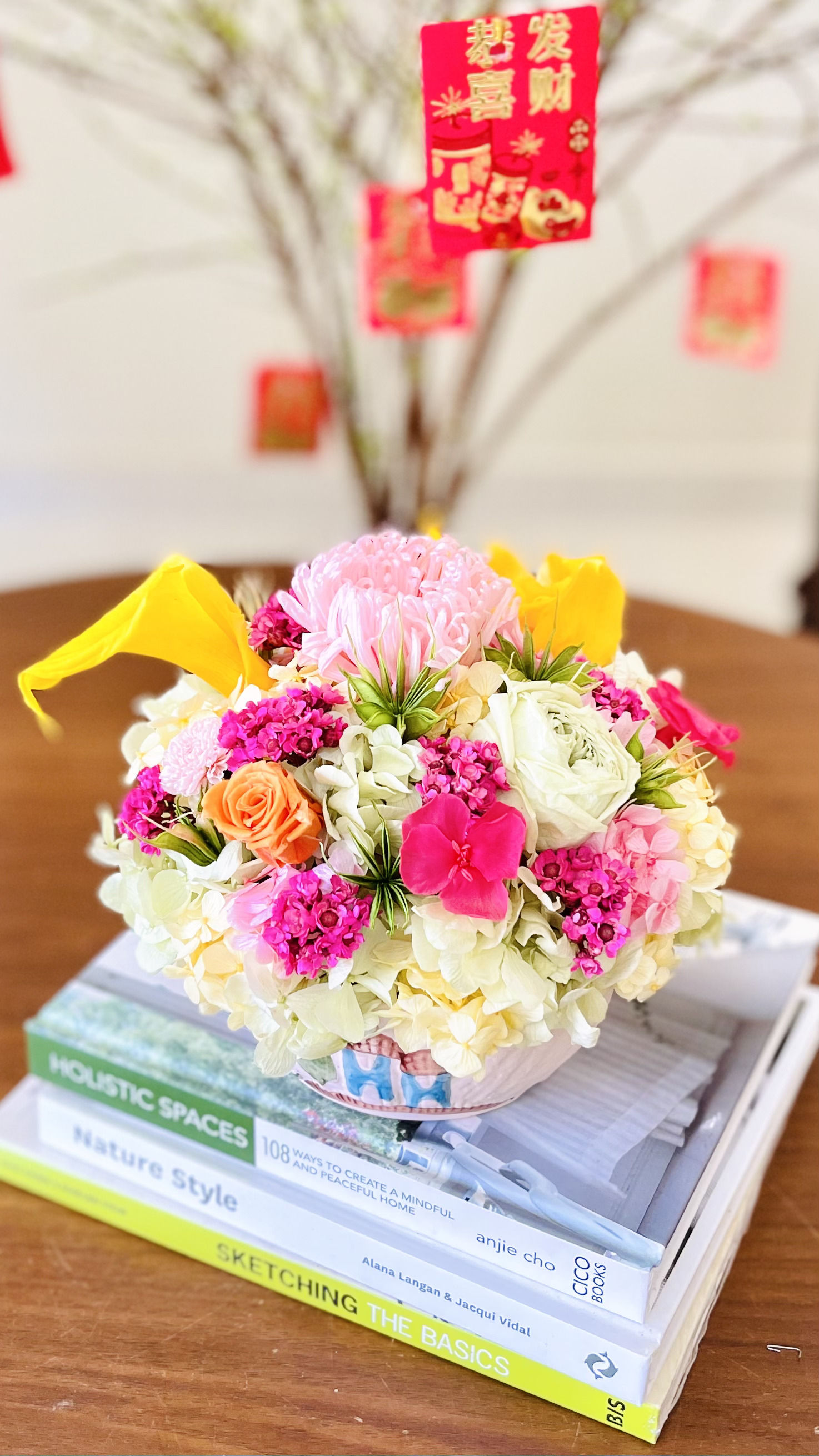 Flower Home Decor Ideas: Pink blooms for good fortune