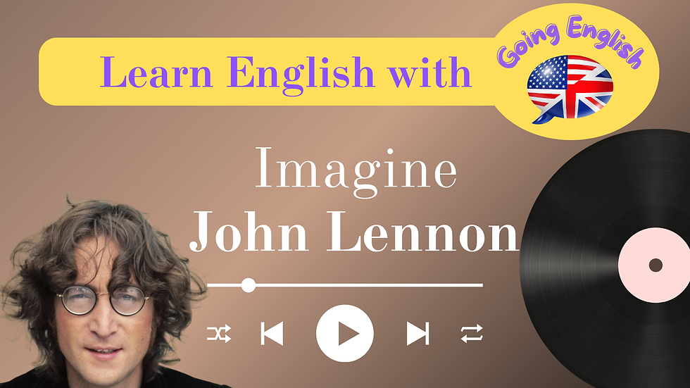 Aprendendo inglês com Música 🎶 John Lennon – Imagine