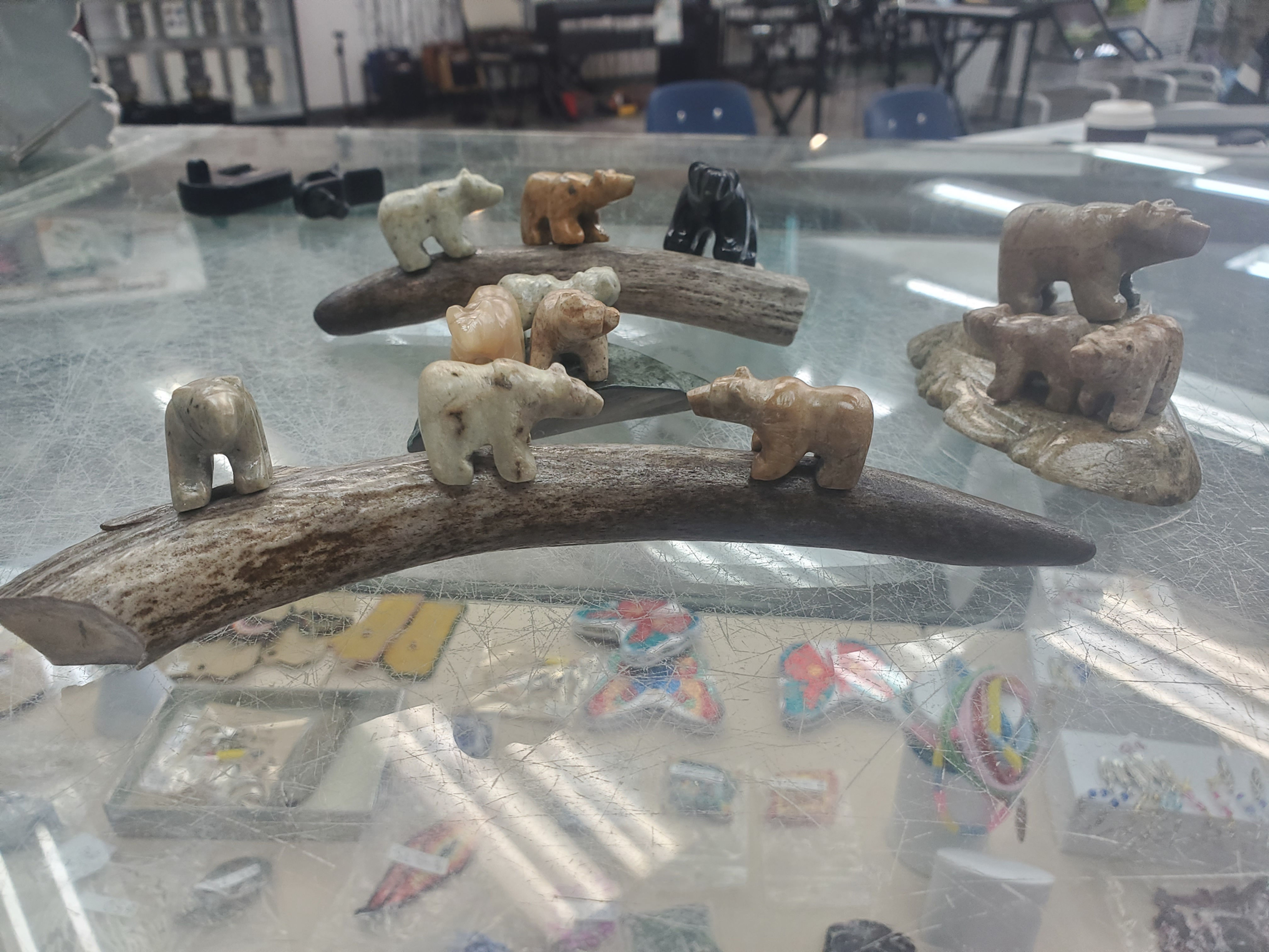 A Donkey Soapstone carvings