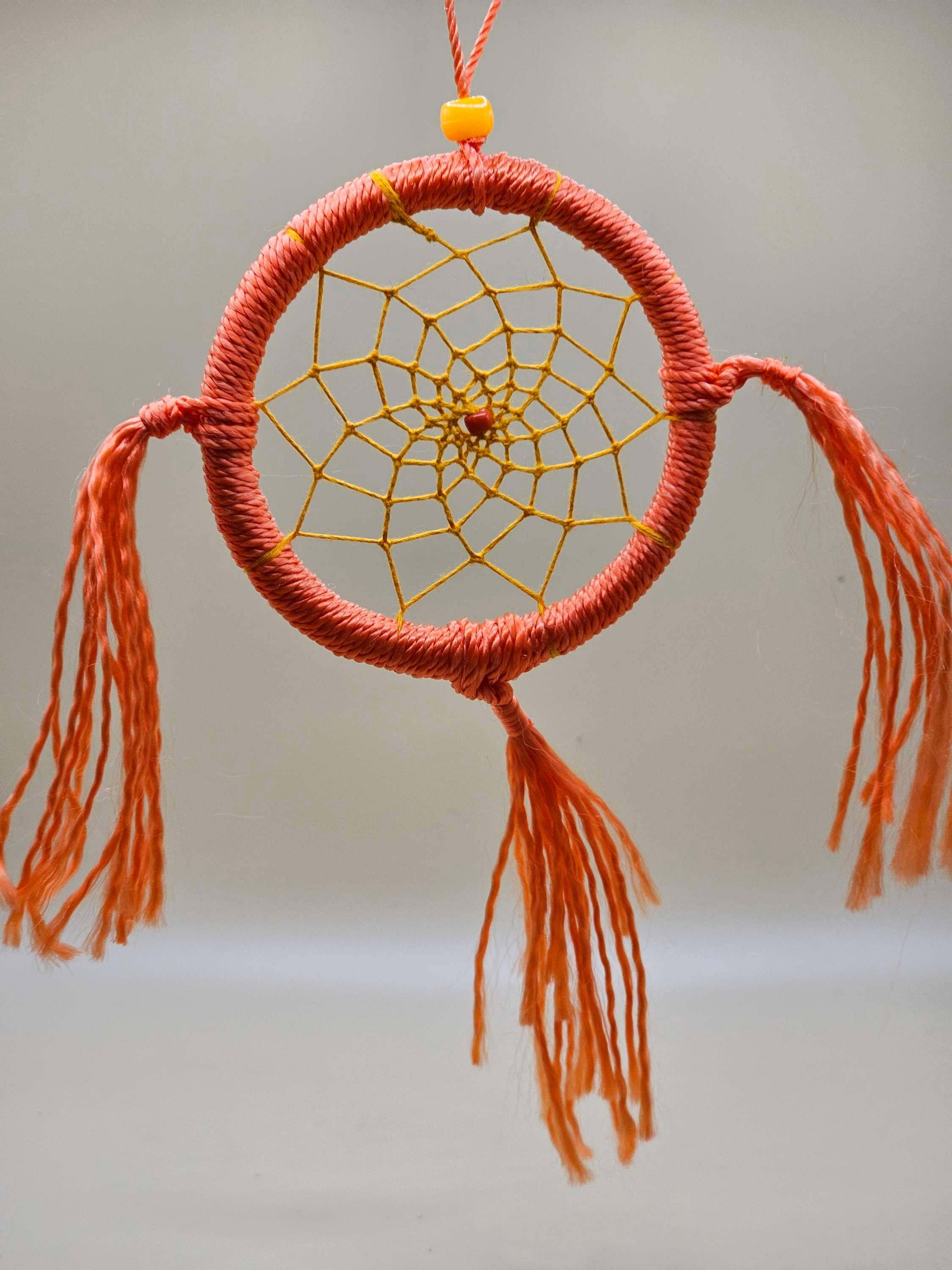 Orange dream catcher